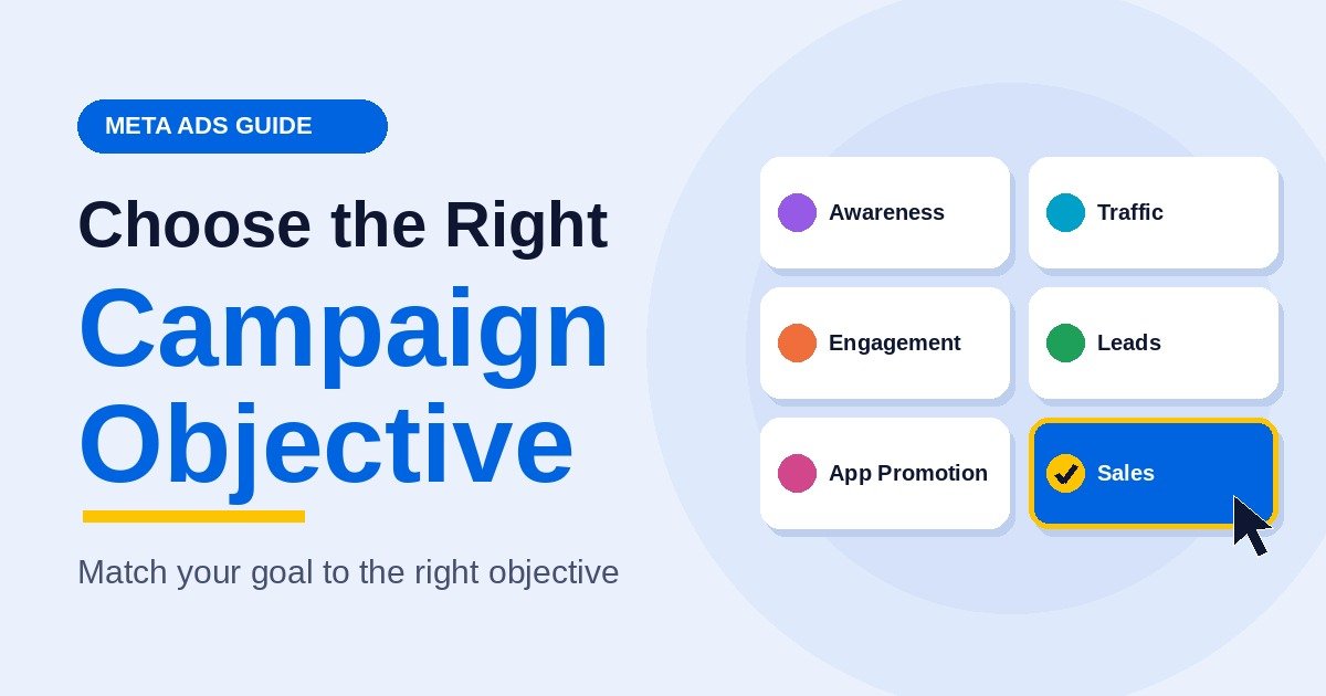 How to Run Meta Ads: A Step-by-Step Guide for Beginners choose campaign objective featured
